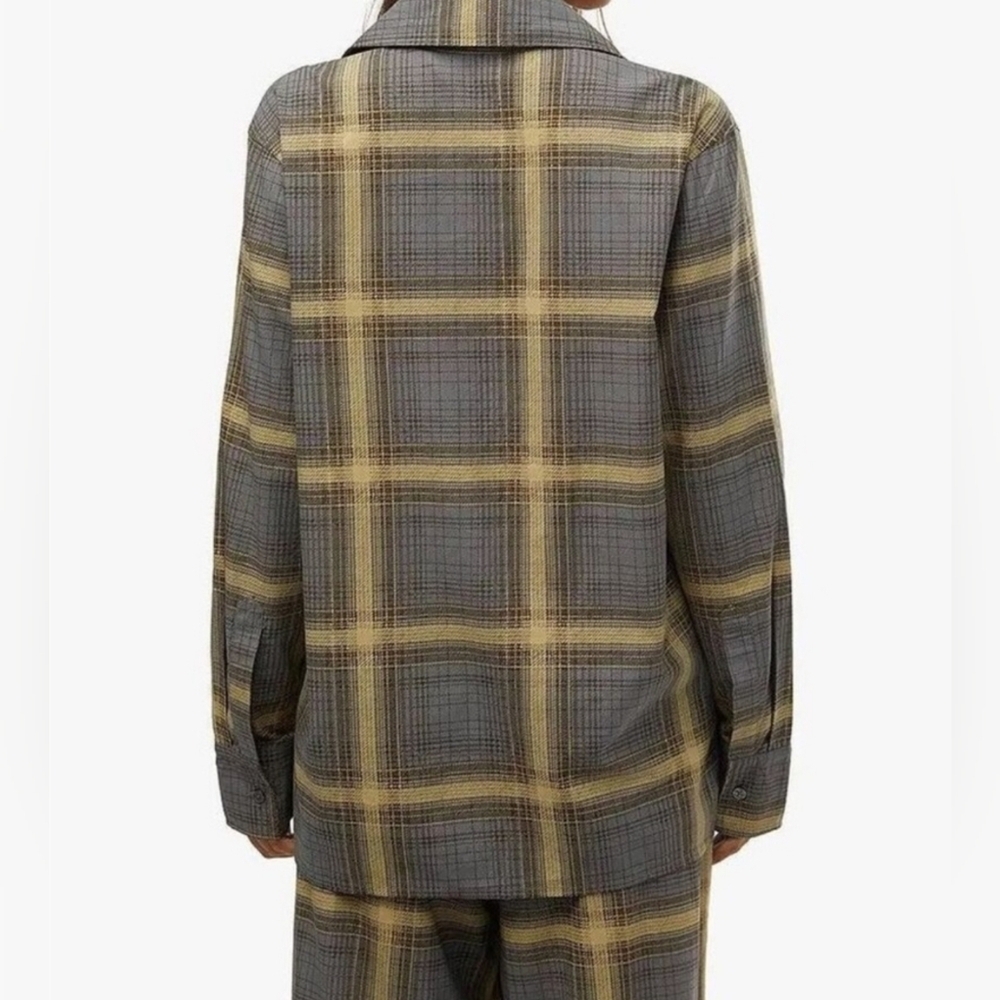 WeWoreWhat Women's Sleepwear Plaid Long Sleeve Pajama Top, Size XS - Picture 3 of 12